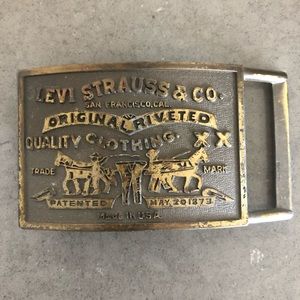 Vintage 70s Levi’s Strauss Collectible Belt Buckle
